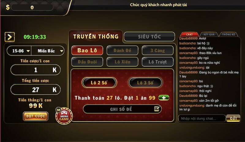 Các loại lô đề online có trên Go88